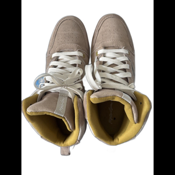 Maui And Sons High Top Sneakers Tan Yellow Men’s 8 Worn Once - Picture 1 of 4